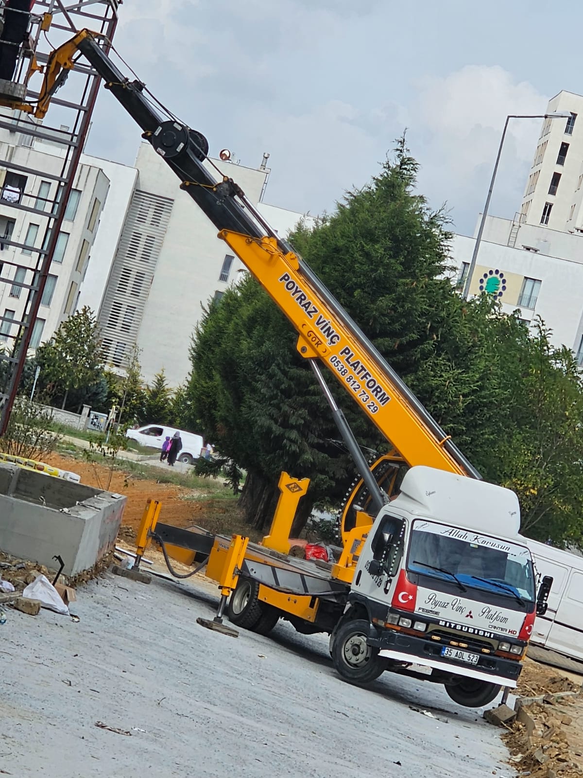 Tonluk vinç saha çalışması