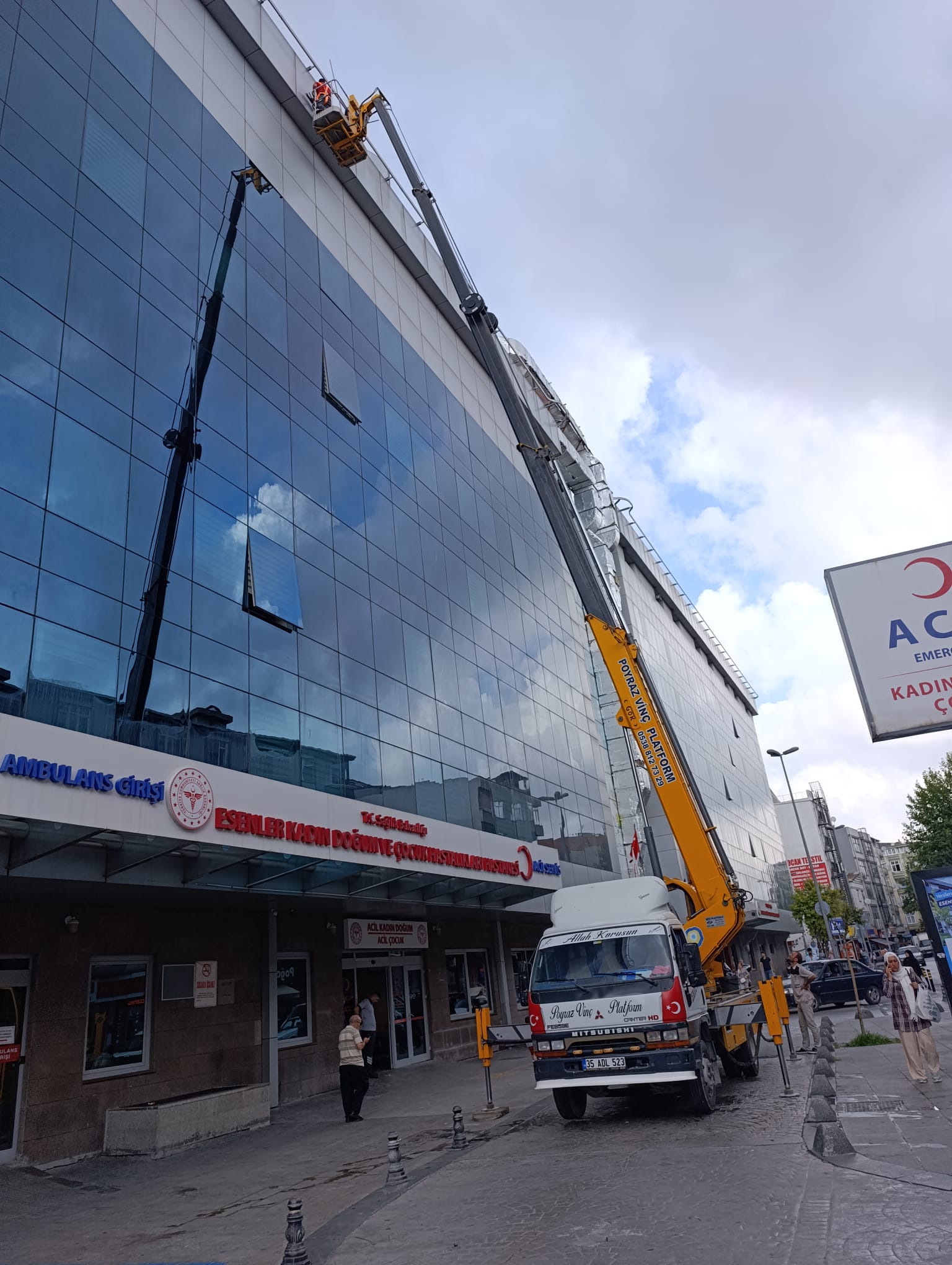 Menlift saha çalışması